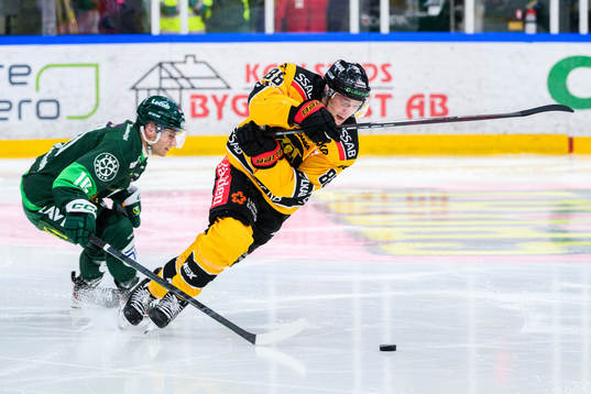 Färjestads Marcus Nilsson och Luleås Joonas Rask
