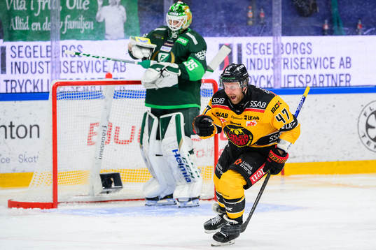 Luleås Leo Komarov jublar