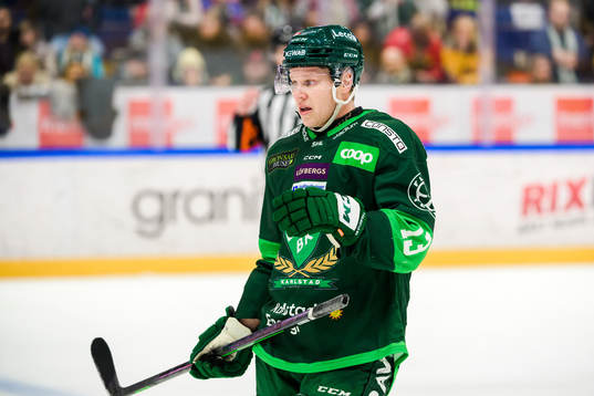 Färjestads Daniel Viksten deppar