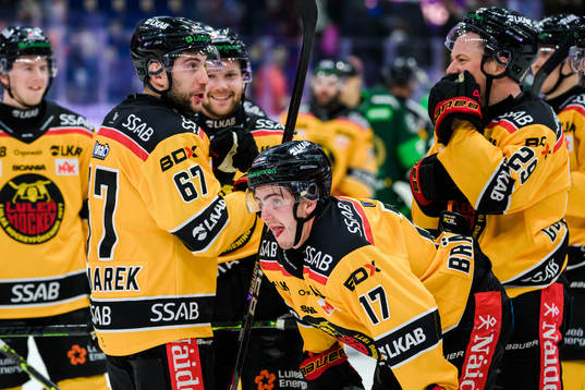 Luleås Konstantin Komarek, Isac Brännström och Erik