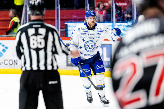 Leksands Anton Lindholm jublar