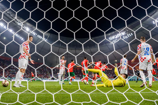 Ivan Perisic, goalkeeper Dominik Livakovic and Mislav Orsic