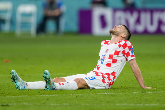Andrej Kramaric of Croatia is injured