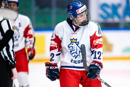 Klara Hymlarova of Czech Republic celebrates scoring 3-1