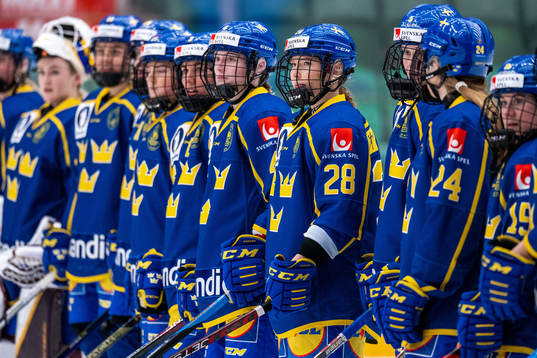 during the women's international friendly ice hockey match