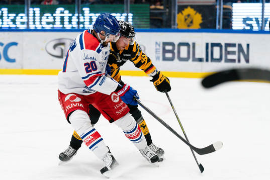Oskarshamns Hynek Zohorna och Skellefteås Filip Sandberg