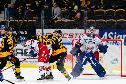 Skellefteås Jonathan Johnsson och Oskarshamns målvakt Joe