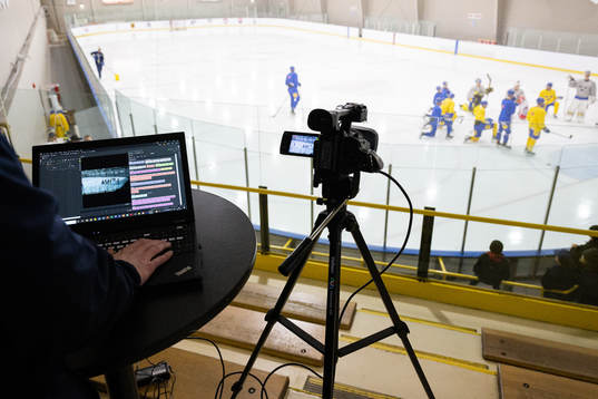 Video coach in the stands