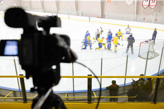 Video coach in the stands