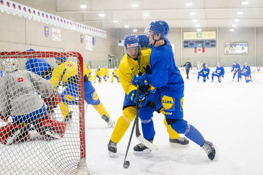 Victor Sjöholm and Noah Östlund of Sweden