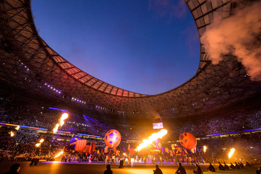 View of the closing ceremony