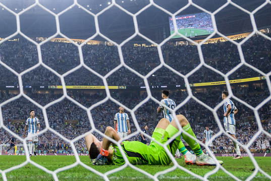 goalkeeper Emiliano Martinez of Argentina looks dejected