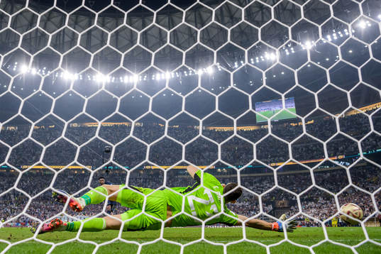 Aurelien Tchouameni of France misses a penalty kick against