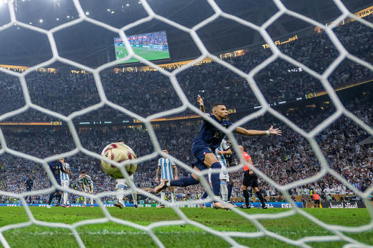Kylian Mbappe of France celebrates