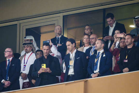 FIFA Deputy Secretary General Mattias Grafström in the VIP