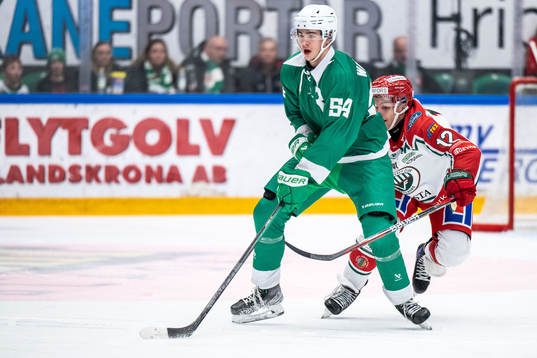 Rögles William Wallinder och Frölundas Max Friberg