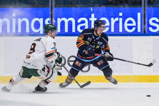 Kristianstads Viktor Grahn och Djurgårdens Tim Söderlund