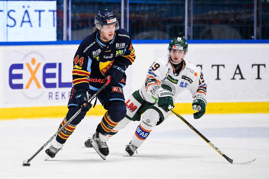 Djurgårdens Olle Liss och Kristianstads Patrick Harper