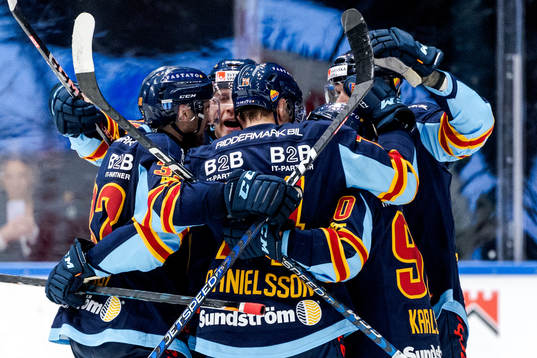 Djurgårdens spelare jublar