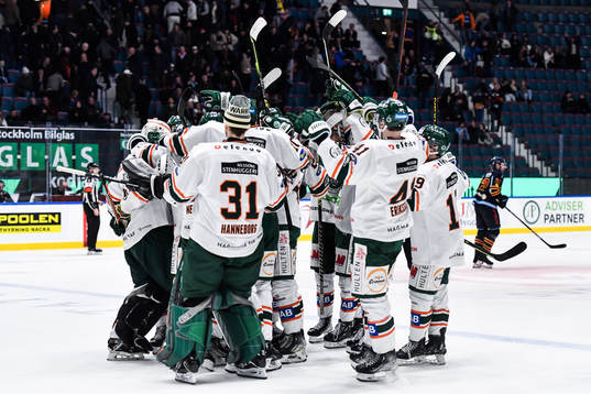 Kristianstads spelare jublar