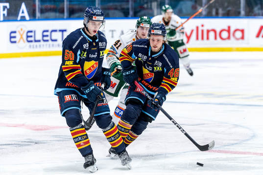 Djurgårdens Tobias Ahlen och Tim Söderlund