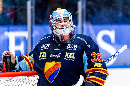 Djurgårdens målvakt Matthew Galajda deppar