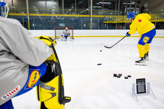 Goaltenders Carl Lindbom and  Ian Blomquist