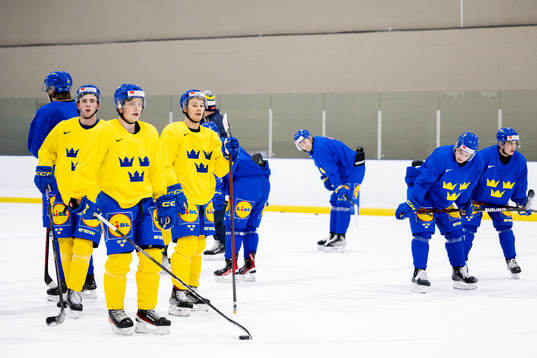 Isak Rosén, Victor Stjernborg and Fabian Lysell of Sweden