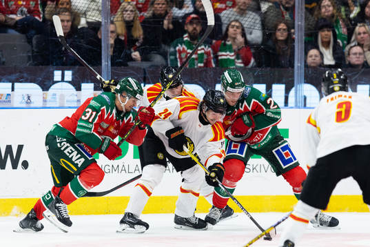 Frölundas Nicklas Lasu och Christian Folin