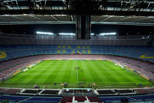 General view of the Spotify Camp Nou Stadium