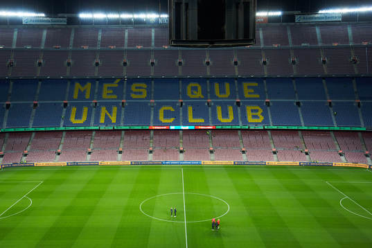 General view of the Spotify Camp Nou Stadium