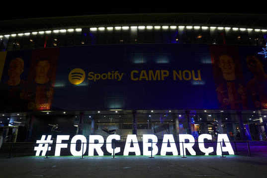General view of the Spotify Camp Nou Stadium