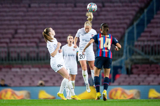 Bea Sprung and Mia Persson of FC Rosengård