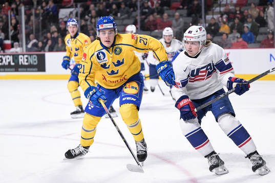 Leo Carlsson of Sweden and Luke Mittelstadt of USA