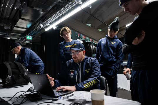 Gereon Dahlgren, assistant coach , Axel Sandin-Pellikka and