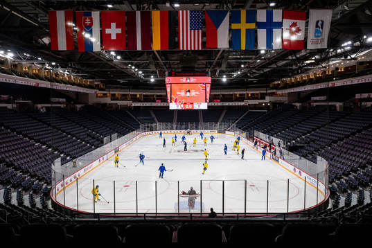 View from the stands in Scotiabank Centre