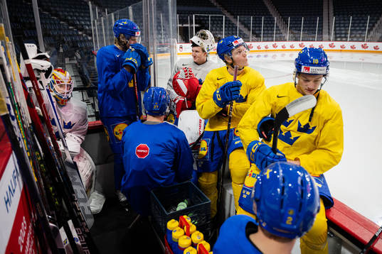 Goaltender Carl Lindbom , Milton Oscarson , Oskar