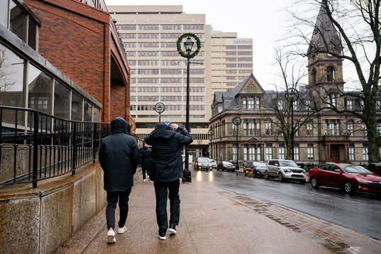 Playes of Sweden walks back to the hotel