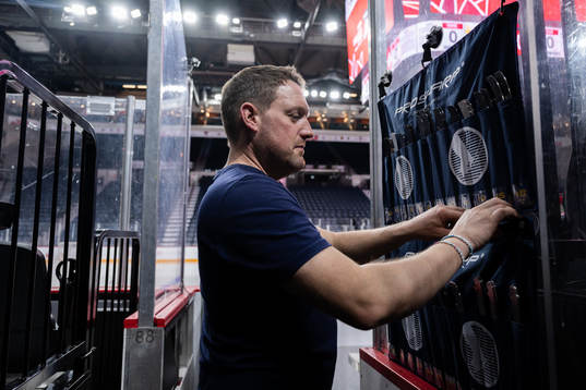 Daniel Nilsson, equipment manager of Sweden