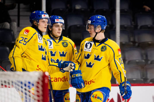 Milton Oscarson , Leo Carlsson and Filip Bystedt of Sweden