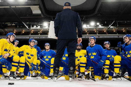 Magnus Hävelid, head coach of Sweden with a brief