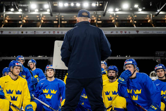 Magnus Hävelid, head coach of Sweden with a brief