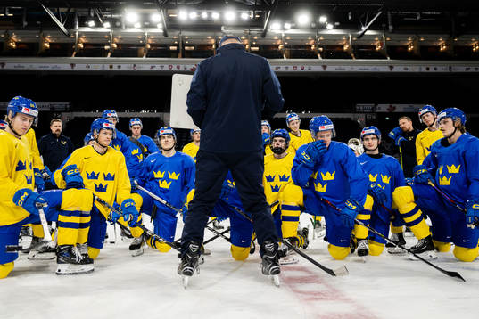 Magnus Hävelid, head coach of Sweden with a brief