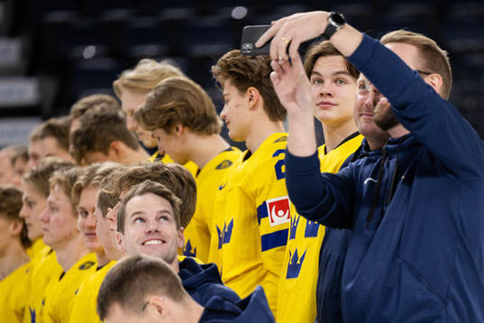 Axel Sandin-Pellikka of Sweden poses for team photo