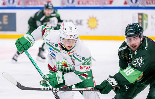 Rögles Samuel Jonsson och Färjestads Remi Elie