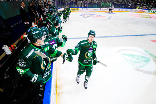 Färjestads Joakim Nygård jublar