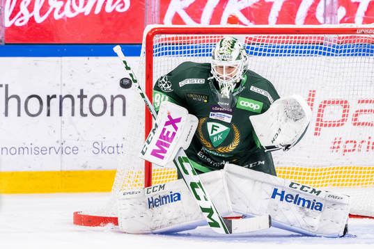 Färjestads målvakt Matthew Tomkins