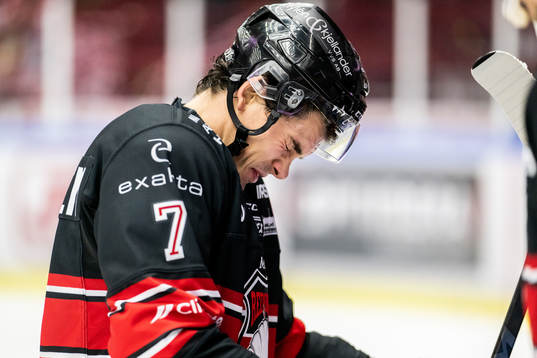 Malmö Redhawks Oliver Lauridsen har ont