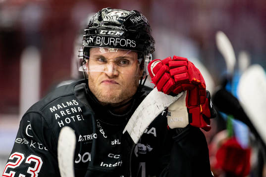 Malmö Redhawks Christoffer Forsberg deppar