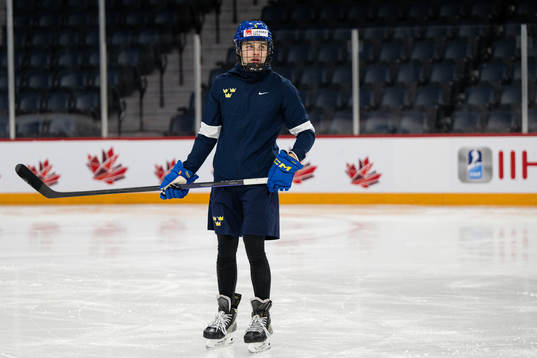 Axel Sandin-Pellikka of Sweden at a practice session